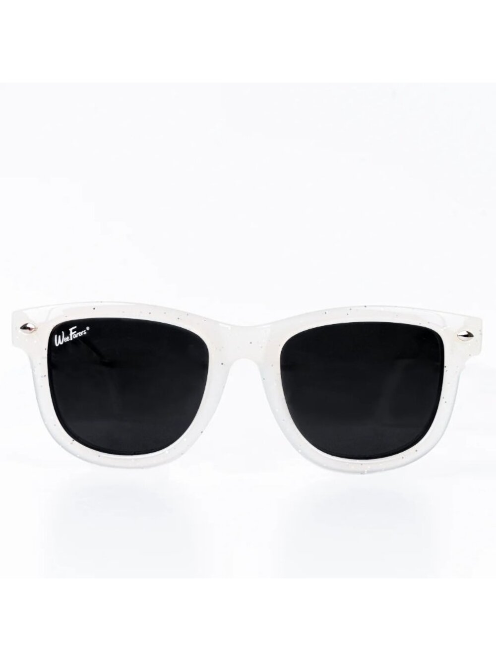 WEEFARERS Polarized White Clear Summer Sparkler Sunglasses Size Ages 4-6 NEW NIB